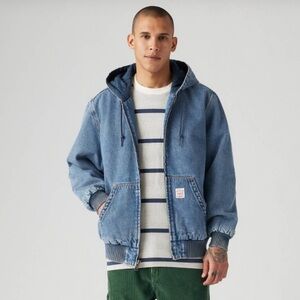 Levi’s Potrero Denim hoodied jacket men’s size 3XL retro quilted lined